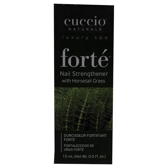 Cuccio Naturale Forte Nail Strengthener Treatment - With Horsetail Grass - Protects Against Cracking, Splitting And Breakage - Nutrient Rich Formula Makes Finger And Toenails More Pliable - 0.5 Oz