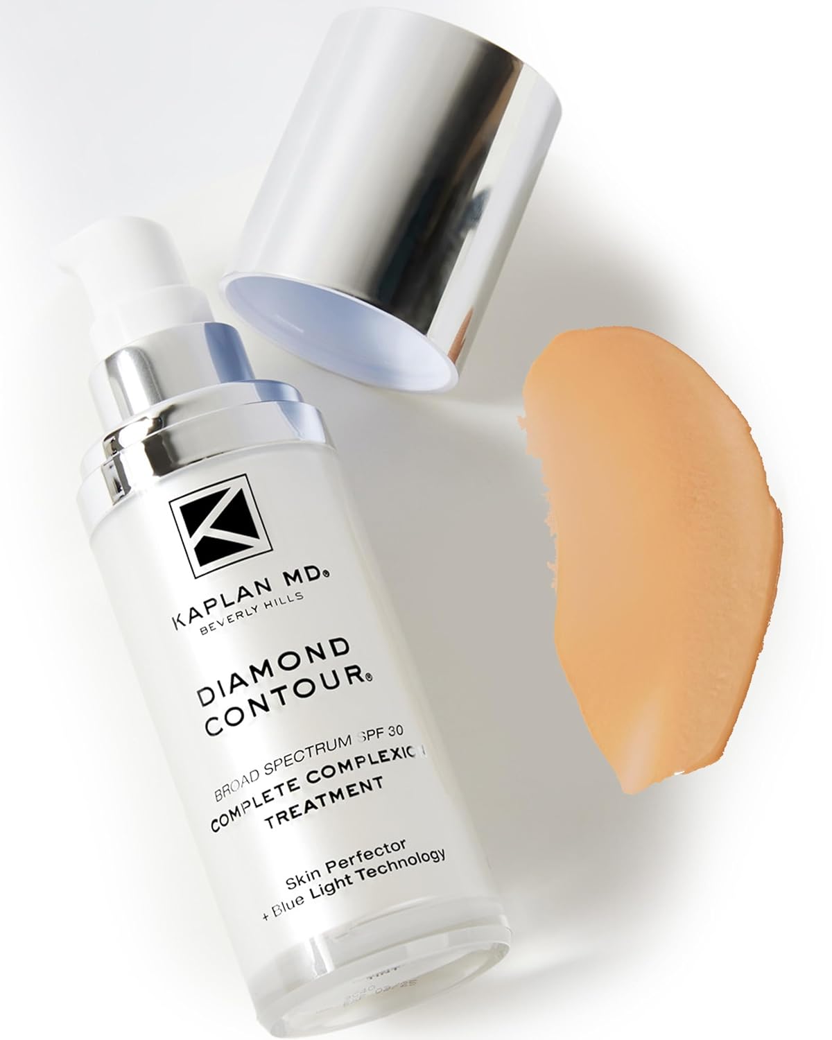 Kaplan MD Diamond Contour Broad Spectrum SPF 30 - Complete Complexion Treatment, Hydrating Sheer Coverage, UVA/UVB & Blue Light Protection, Fragrance-Free, Light Tinted Sunscreen for Face