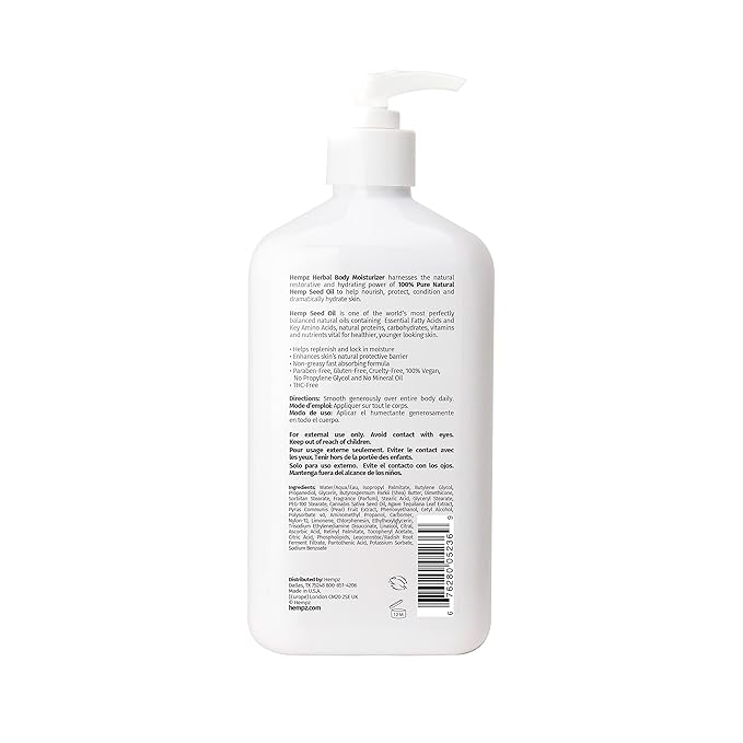 Hempz Body Lotion - Honeysweet Pear Limited Edition Daily Moisturizing Cream, Shea Butter, Agave, Pear Fruit Hand and Body Moisturizer - Skin Care Products, Hemp Seed Oil - 17 Fl Oz