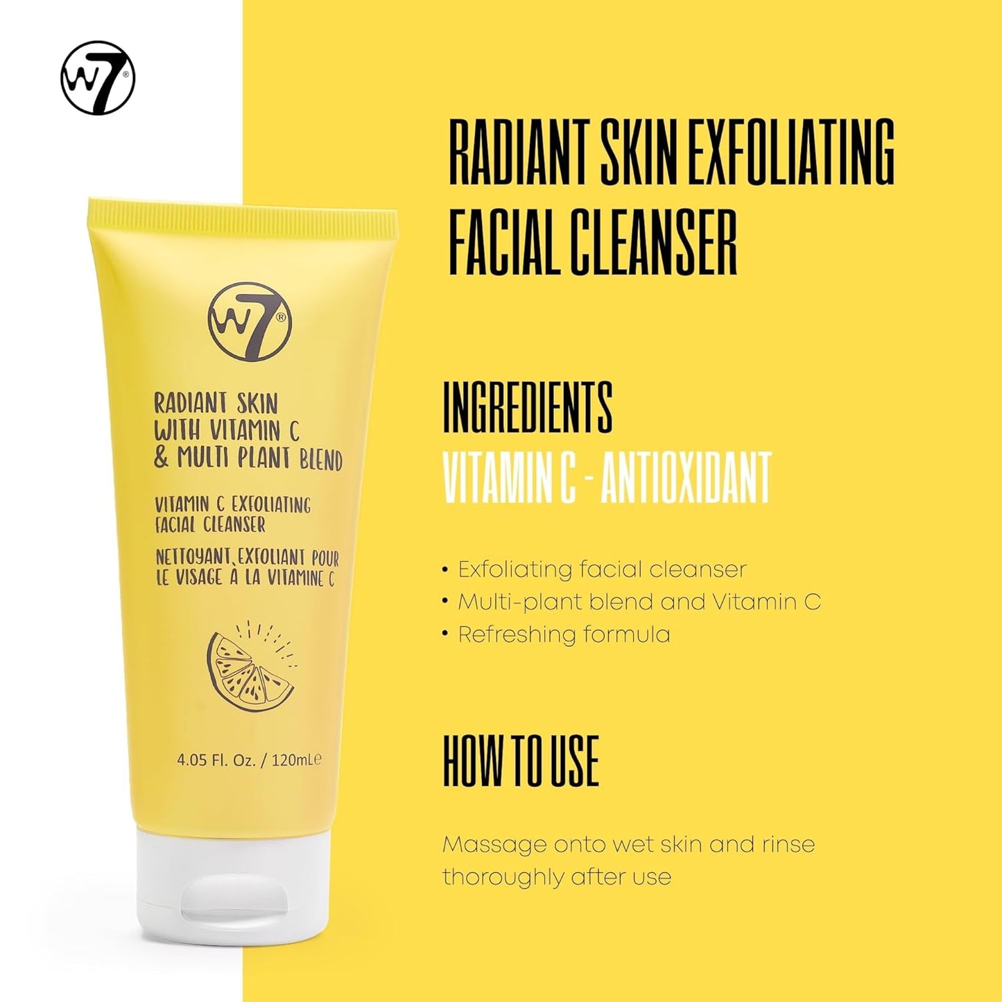 W7 Skin Refresh Skincare Set | Face Cleanser, Toner, Serum & Moisturizer | Hydrating & Glow Boosting Routine | Full Size, Long Lasting Products to Use at Home