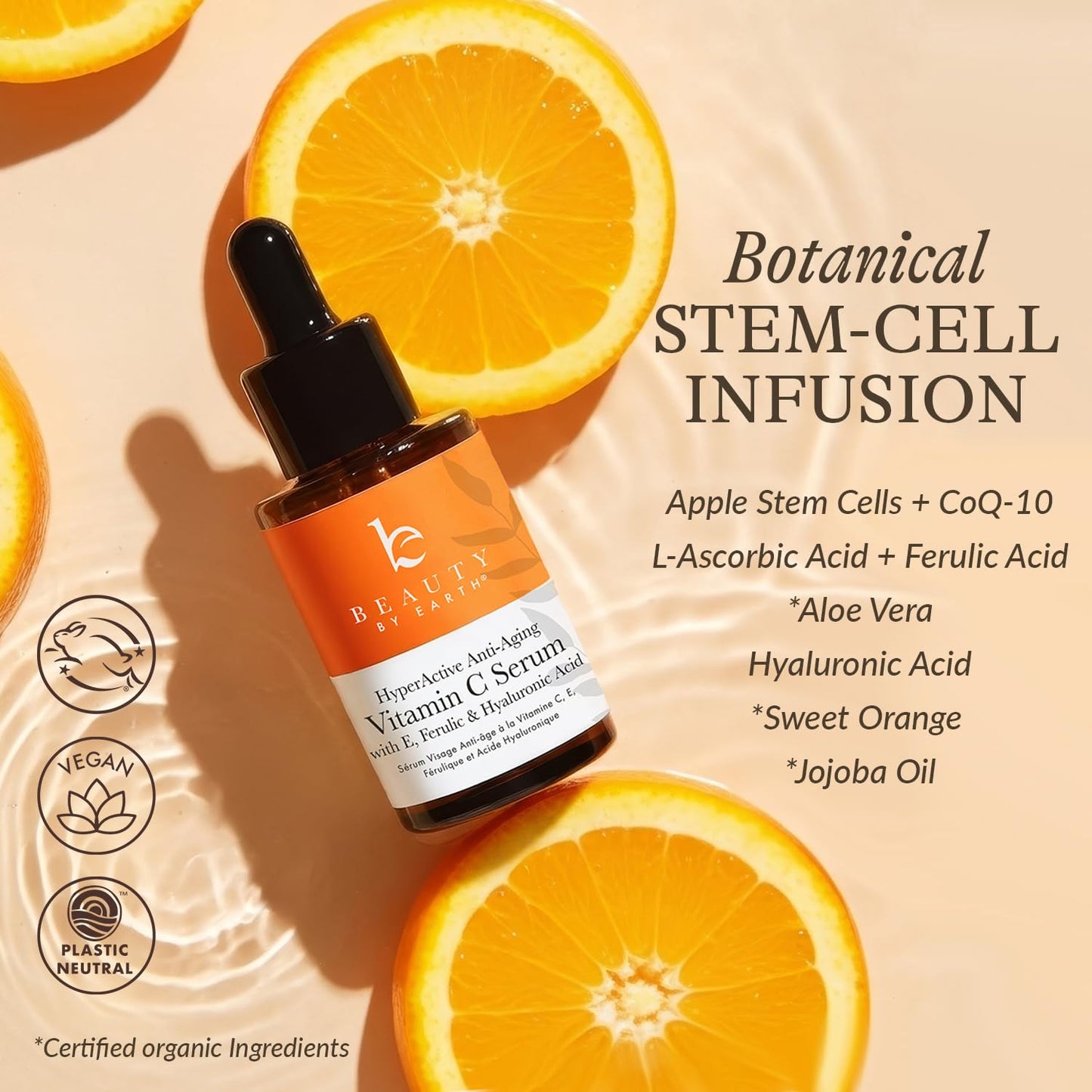 Vitamin C Face Serum - USA Made with Natural & Organic Ingredients, Skin Brightening Vitamin C Serum for Face for Women, Discoloration Correcting & Anti Aging Facial Formula with Antioxidants