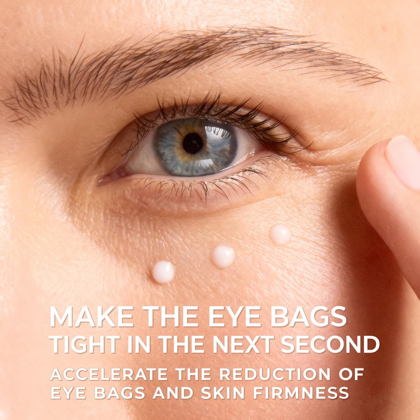 Anti Aging Eye Cream with Hyaluronic Acid & Vitamin E – Hydrating Under Eye Cream for Visible Wrinkles & Bag Appearance, Helps Visibly Tighten & Reduce Puffiness