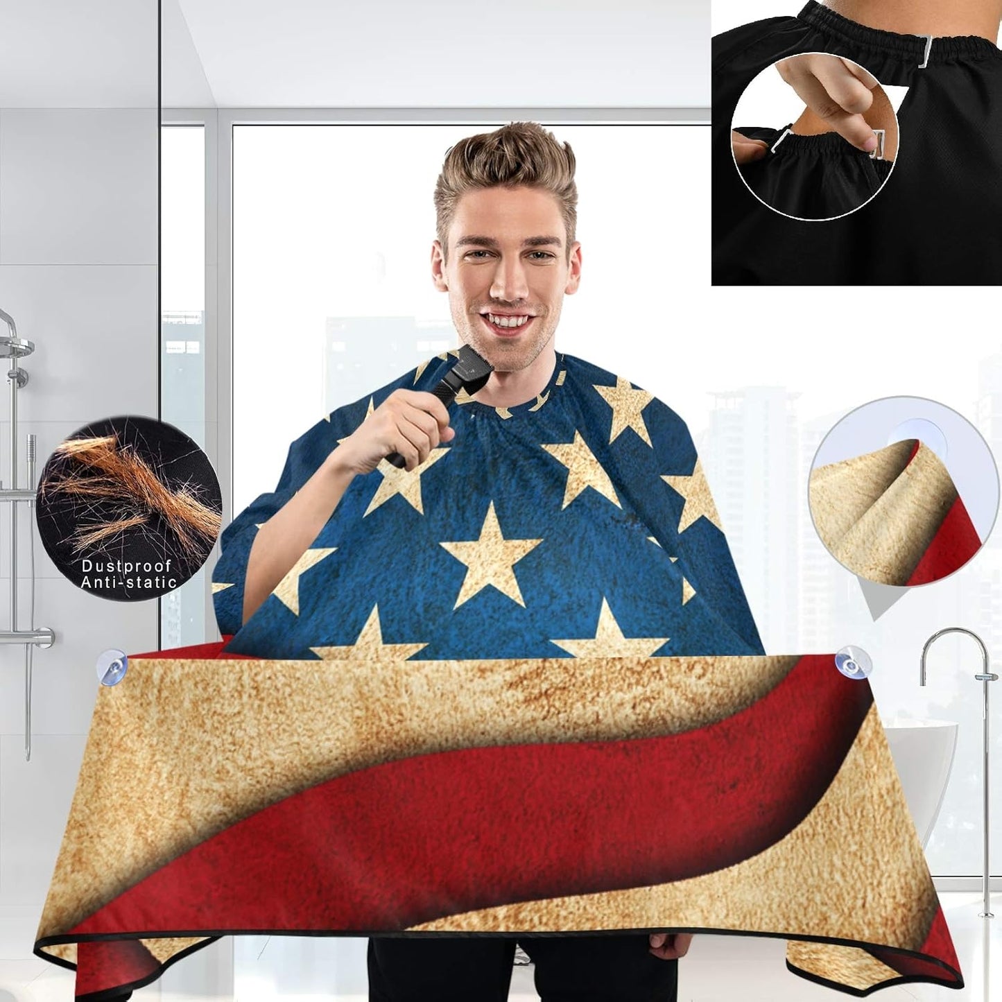 Stylish Barbershop Salon Barber Cape Haircut Cape Salon Apron Unisex Hair Cutting Apron for Men Women