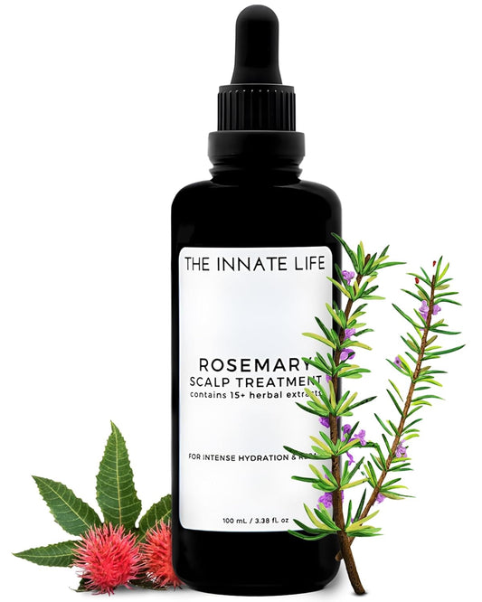 THE INNATE LIFE Rosemary Scalp Treatment | Nourish with Rosemary Oil, Strengthen Follicles, Hydrate Scalp, Prevent Hair Loss, Ideal for Healthier Hair - Organic Hair Care Solution