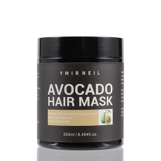 Avocado Hair Mask, 8.45 fl oz, with Avocado & Coconut Oil, for Hair Radiance &Damaged Hair Deep Conditioning