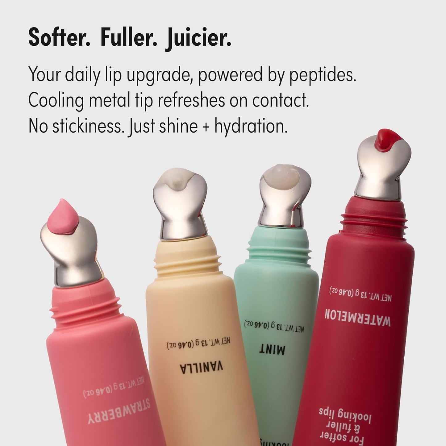 KISS NEW YORK Peptide Lip Treatment, Hydrating & Non-Sticky Tinted Plumping Balm, Shea Butter, Castor Oil & Squalane Reduces Look of Fine Lines, Softer & Fuller Lips with Cooling Metal Tip (Coconut)