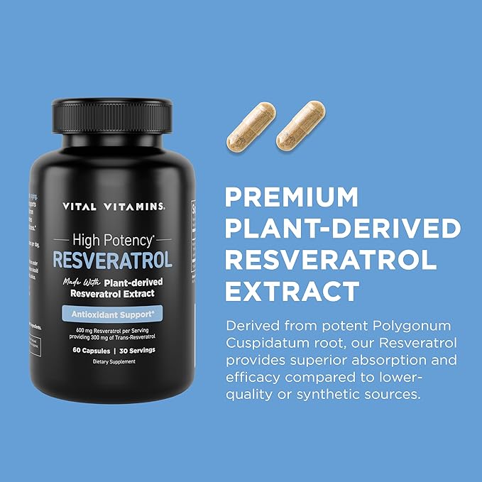 Vital Vitamins Multi Collagen Capsules + Resveratrol Capsules