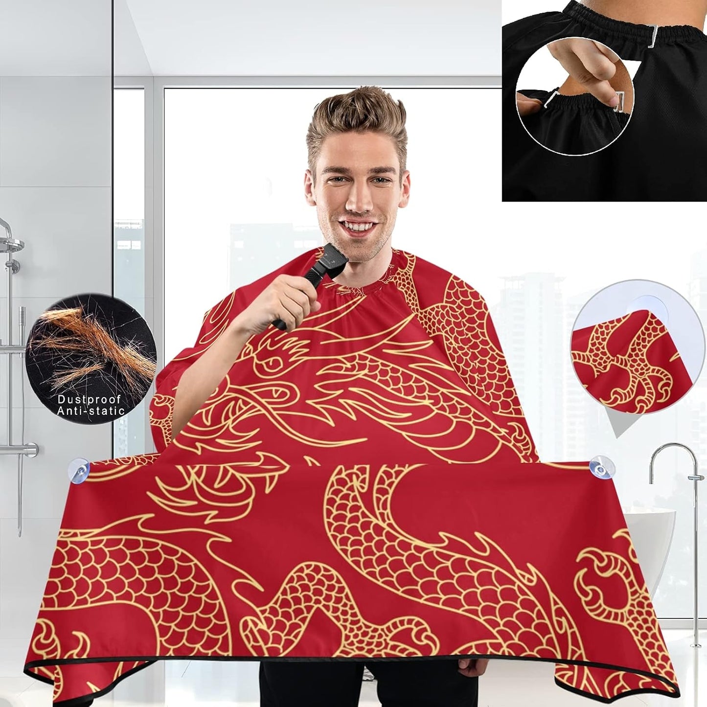 Stylish Barbershop Salon Barber Cape Haircut Cape Salon Apron Unisex Hair Cutting Apron for Men Women