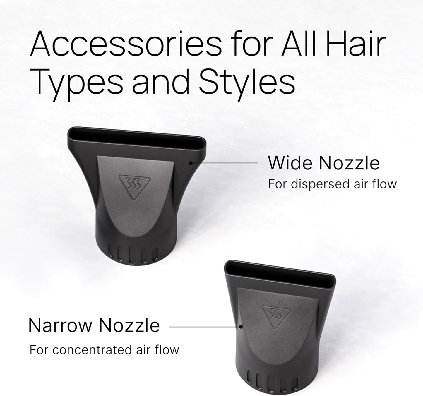 TREZORO Professional Blow Dryer for Women – Ionic Hair Dryer 2000W for Salon & Personal Use – Powerful, Fast & Quiet Drying for Curly Hair, Unwanted Frizz – Design for Travel – 8.2ft Cord – Black