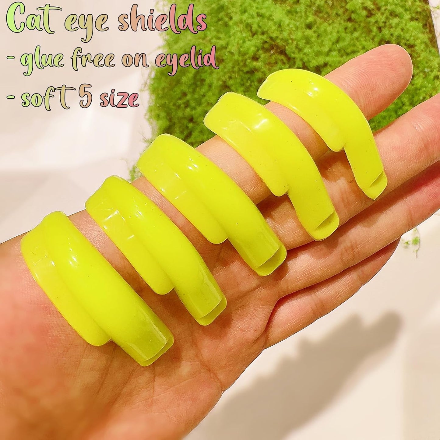 Lash Lift Pads Eyelash Lift Shield C Curl 5 Size Lash Lift Lamination Pad, Rapid 5 Minute Eyelash Lifting Shields Make Eyes Voluminous Flexible C curl Pads Extreme Perm Rod 100 Applications