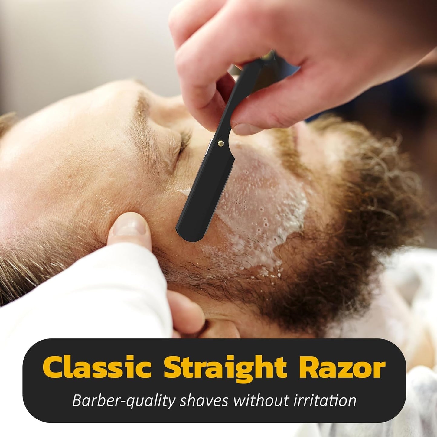 The Cut Factory- Pro Line Extremely Sharp Razor Edge Hair Cutting Scissors Ofset Handle Hair Scissors (BLACK)