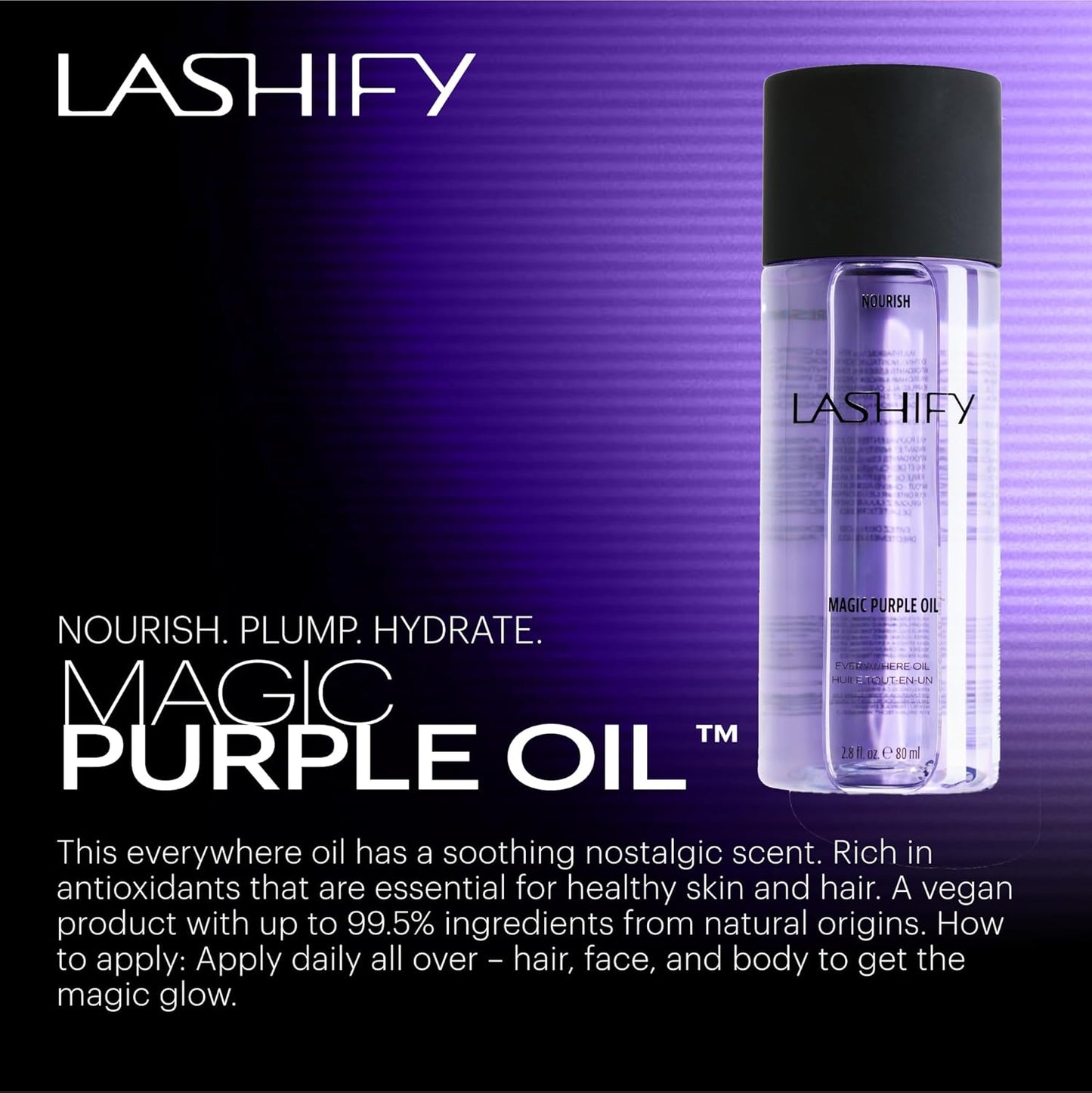 Lashify Total Treatment Bundle Set – Cleanser, Face Oil, Lip and Cheek Stick and Makeup Remover bundle