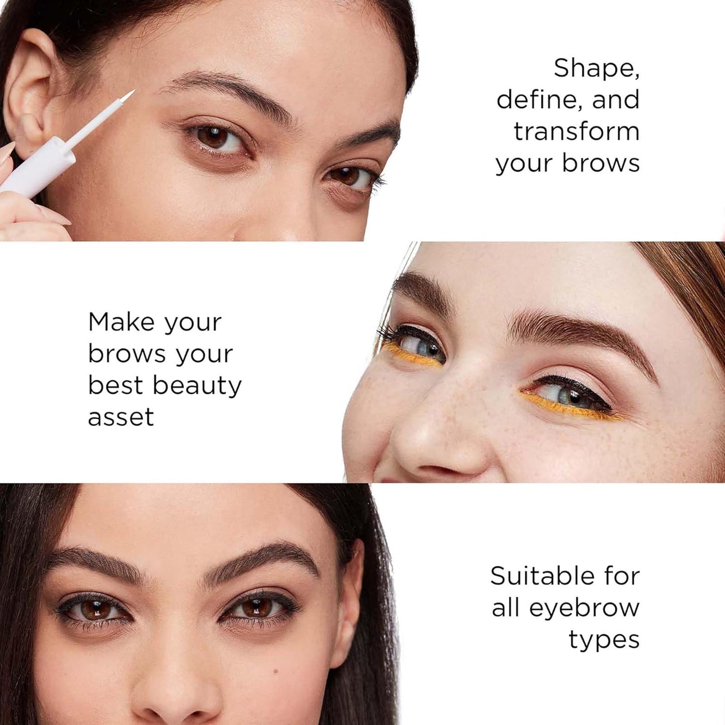 Arches and Halos Duo Luxury Brow Powder - Eyebrow Shaper and Color - Powder Compact with 2 Neutral Shades - Warm Brown - 0.1 oz