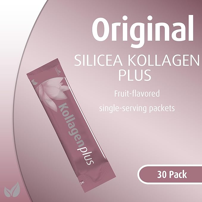 Hubner Original Silicea Kollagen Plus, Collagen Peptide Blend Dietary Supplement, 15ml Single Dose Packets, 30-Pack