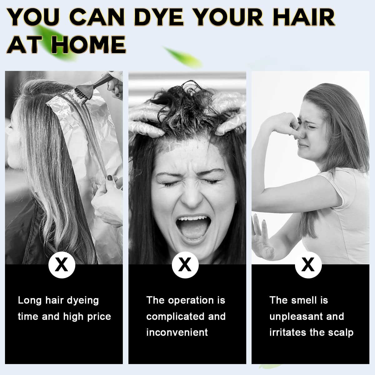 cosmpro Dark Brown Hair Dye Shampoo 3 in 1 for Gray Coverage for Women Instant Natural Hair Color Shampoo Semi Permanent 500ML - Champu Para Canas Mujer