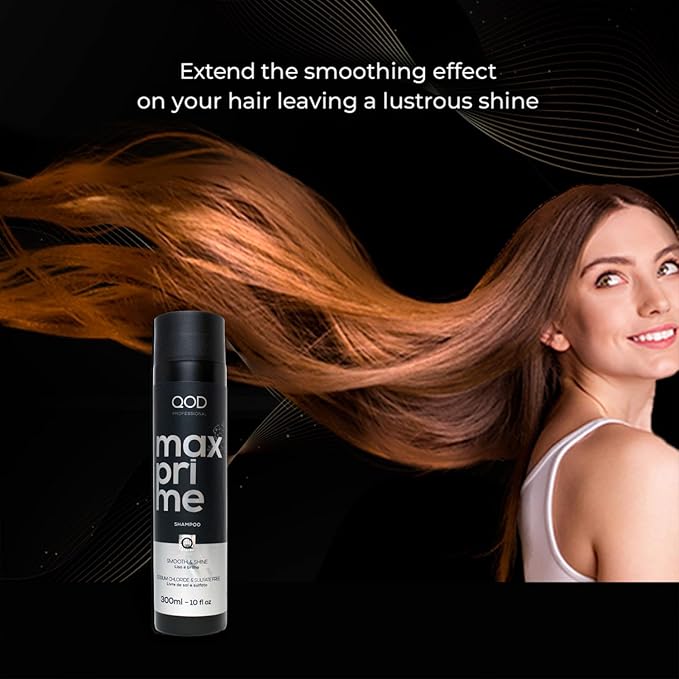 QoD PRO Max Prime Shampoo | For Straight or Straightened Hair | Prolong The Smooth Effect or Straighted Hair| 300ML - 10fl oz