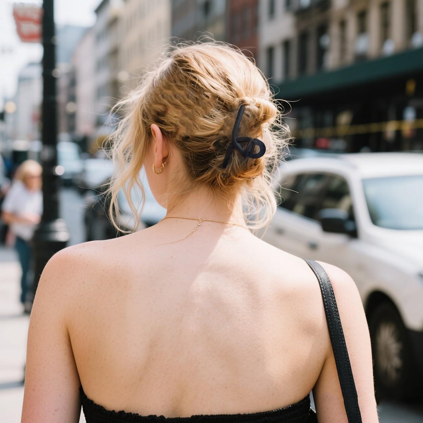 Hair Claw Clips Large 4 Inch No Slip Big Matte Shiny Butterfly Clip Clamp Assorted Colors for Thin Fine Thick Hair Women and Girls, 4 Pack