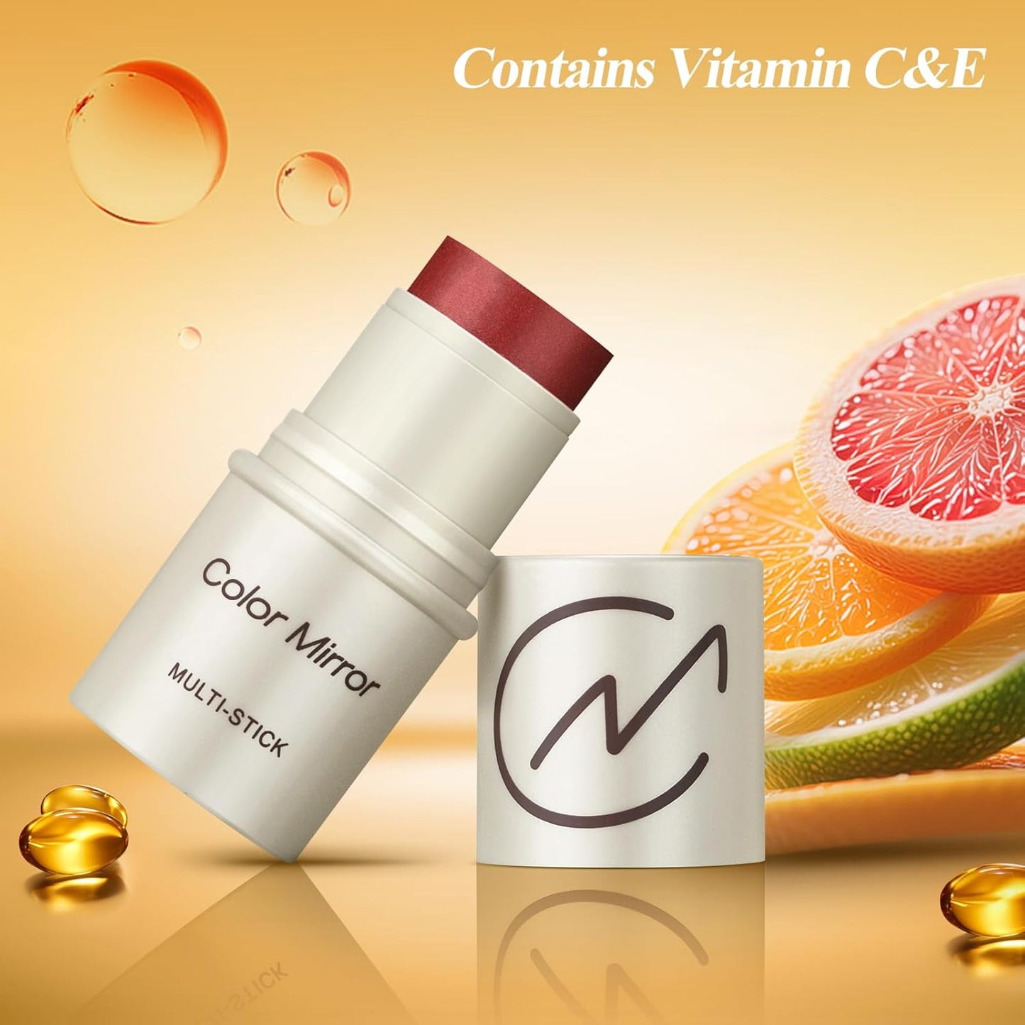 Multi-Use Makeup Stick - Blush, Lipstick, Eyeshadow & Highlighter For All Skin, Buildable Color, Long-Lasting, Lightweight, Natural Soft Finish(46 Pink Lady Matte), 0.158 oz