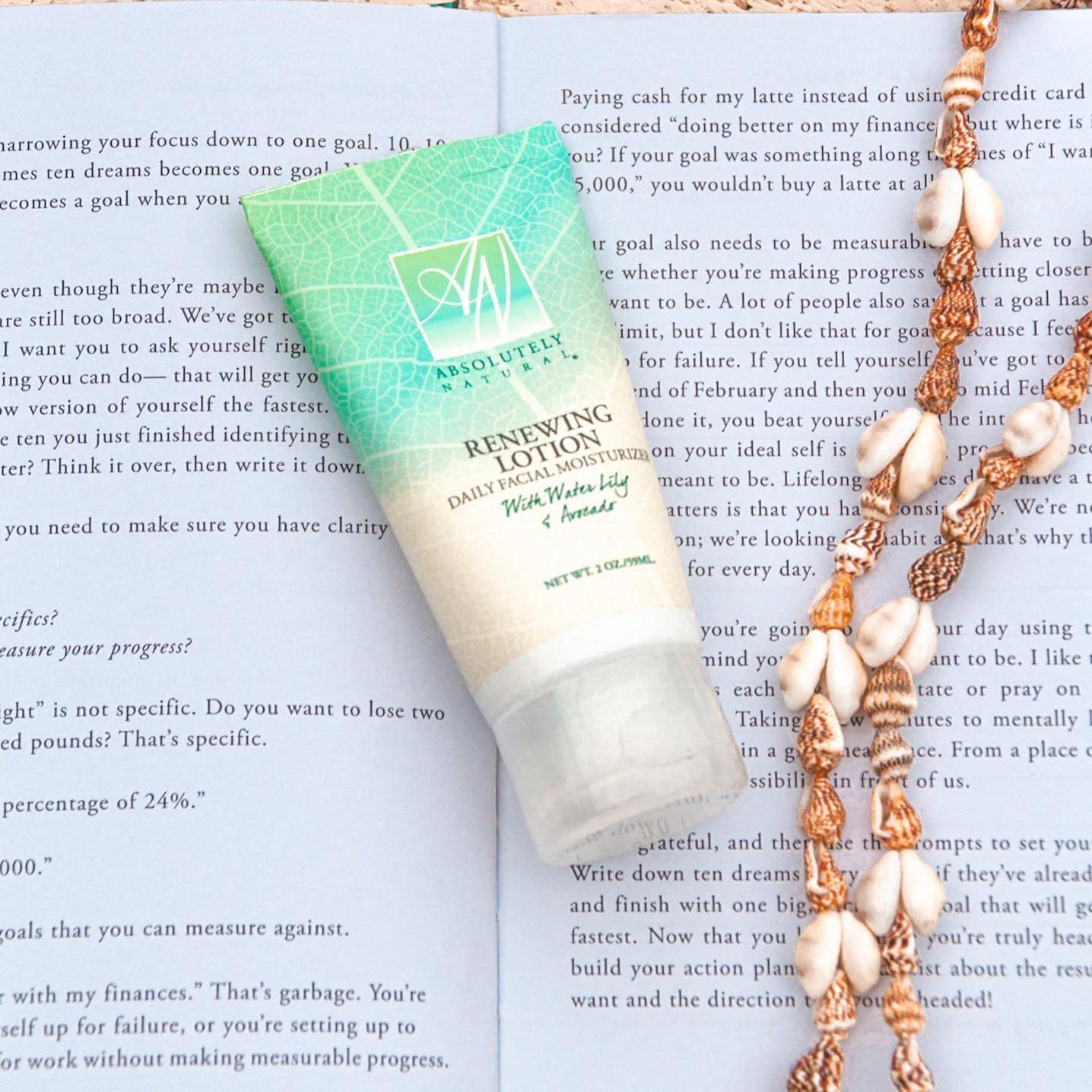 Absolutely Natural - Renewing Lotion Facial Moisturizer with Aloe, Vegan, Made in the USA