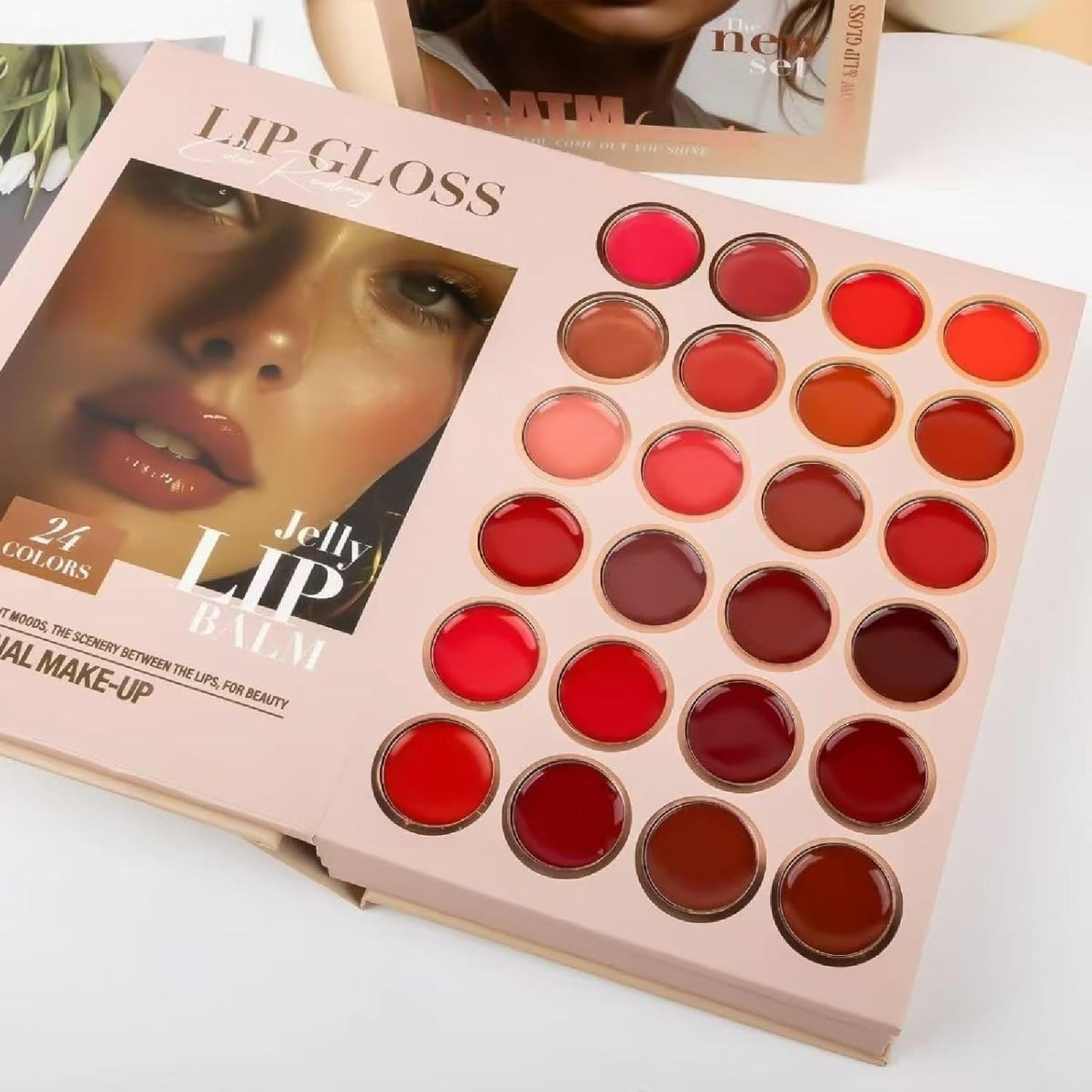 67 Pro Color Makeup Book Palette, 5-Layer Professional Kit with Eyeshadow Blush Highlighter Bronzer, Complete Portable Travel Makeup Set with 8 Brush Set (Makeup book+8 * pink makeup brush set)