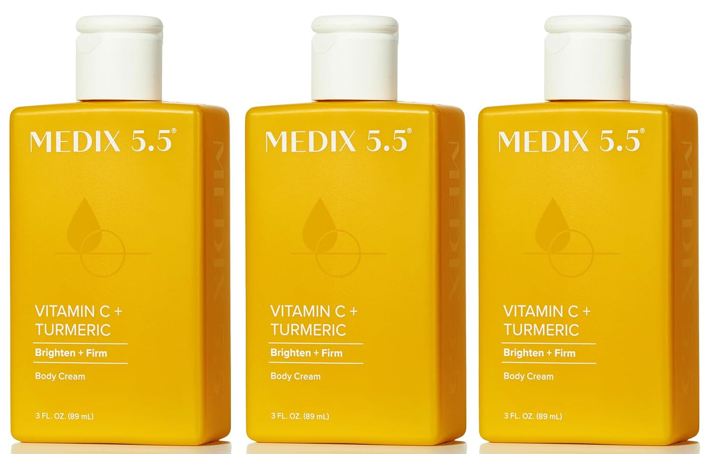 Medix 5.5 Vitamin C Cream Body Lotion & Face Moisturizer | Anti Aging Vitamin C Lotion For Women & Men Helps Soften The Look Of Dark Spots, Wrinkles, & Uneven Looking Skin Tone, 3OZ, 3PC Travel Size