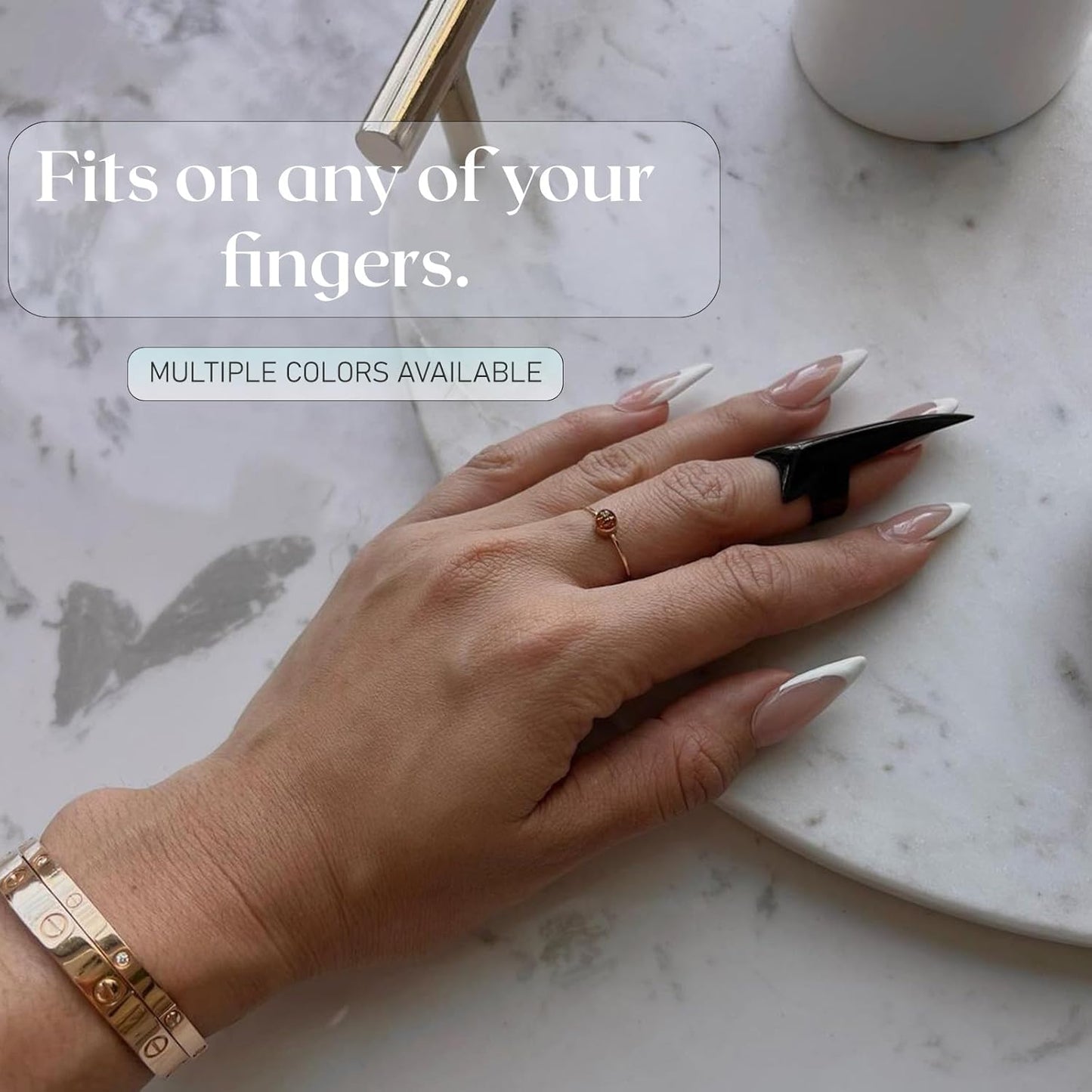 Pro Hair Parting & Sectioning Rings - Stainless Steel Finger Braiding Hair Pick Tools for Durable Dreadlocks Wig, Curling, Weaving, Styling, Balayage, & Quick Installation of Remy Human Hair