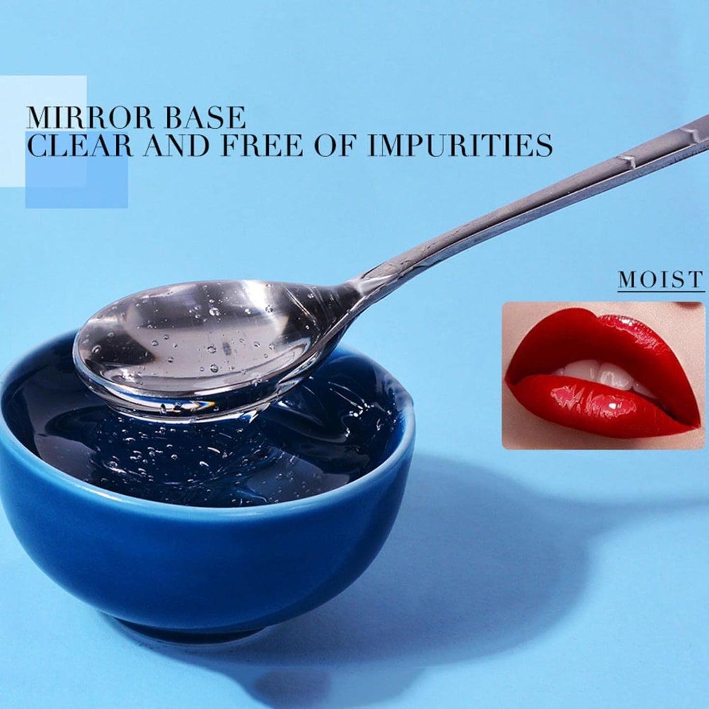 Transparent Lip Gloss ，Moisturize Lip Gloss Base, Lip Gloss Base Oil Material Lip Makeup Primers, Primer for DIY Handmade Lip Balms Lip Gloss- 1.69Fl.Oz(1 Pcs,Clear)