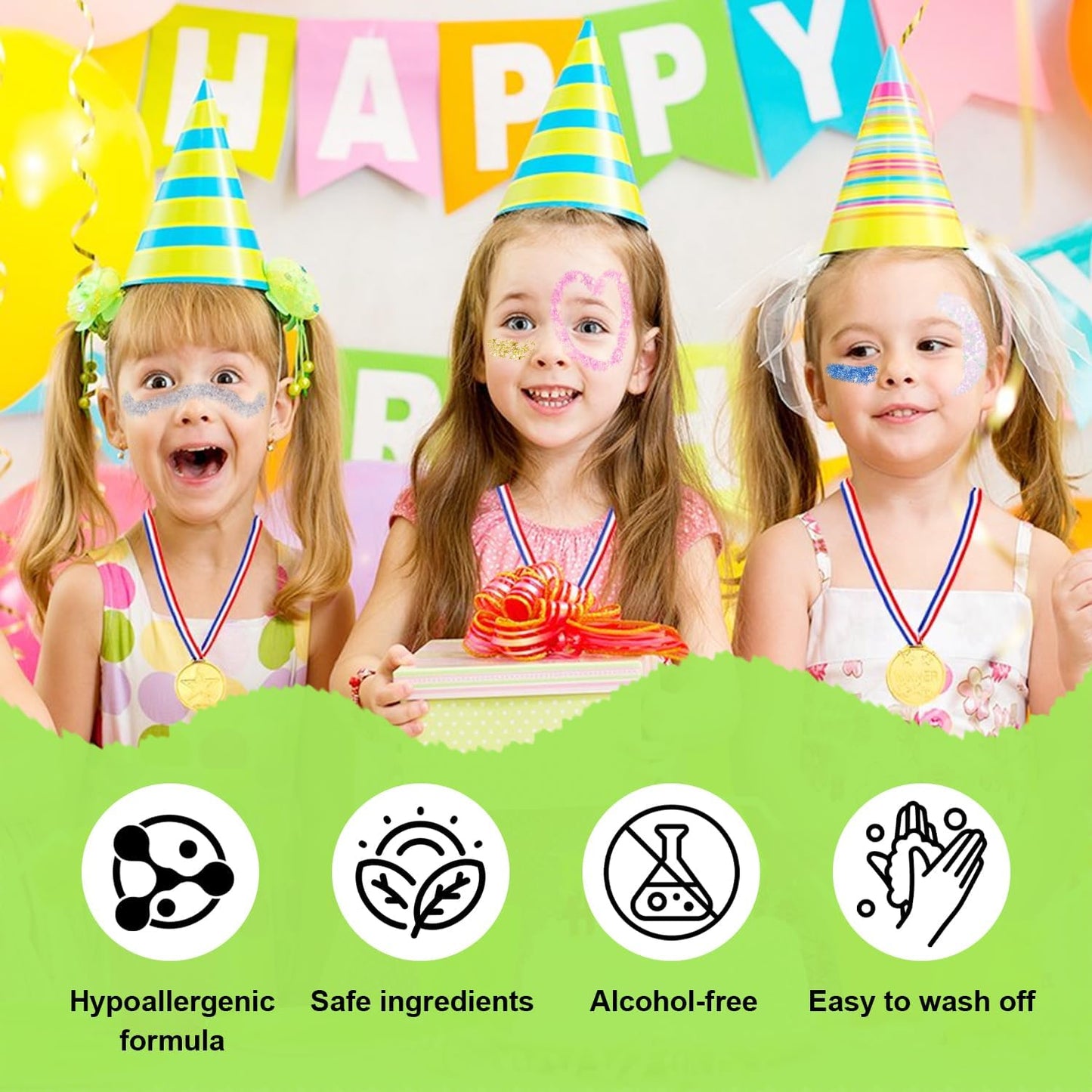 Sparkling Pink Body Glitter Stick, Halloween Face Glitter Makeup,Holographic Hair Glitters Mermaid Makeup Rave Outfits for Women, Shimmer Face Paint Stick for Christmas (Sparkling Pink)