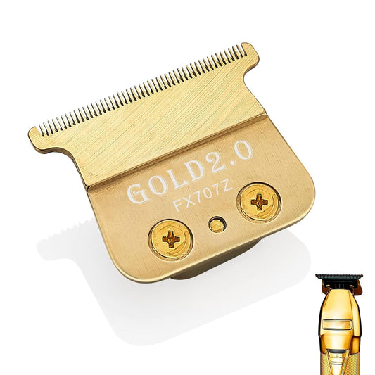 707GOLD2.0 Replacement Blades Compatible with BaBylissPRO FX787 & FX726 Trimmers, for Outlining Hair Trimmers (FX787）
