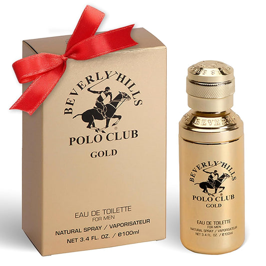 Beverly Hills Polo Club GOLD - Cologne for Men with Notes of Sandalwood, Leather & Patchouli - Classic & Sexy Fragrance Scent - Eau De Toilette Spray 3.40fl.oz / 100ml