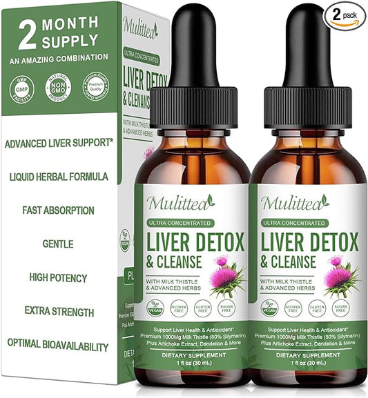 (2 Pack) Liver Health Liquid Drops w/21 Potent