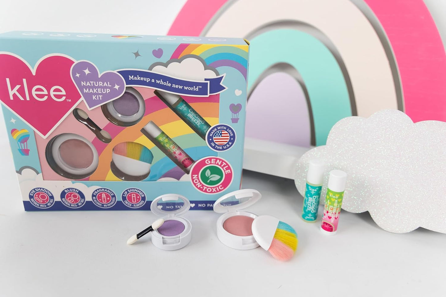 Klee Naturals Mineral Makeup Kit. Gentle and Non-Toxic. Kid-Friendly. Made in USA. (Sun Comes Out)