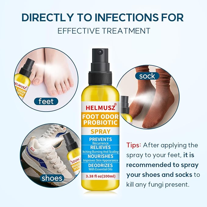 Athletes Foot Treatment, Natural Herbal Athletes Foot Spray for Most Athlete's Foot and Treat Symptoms of Molting, Blisters, Itching and Odor. (1Pc, Fresh)