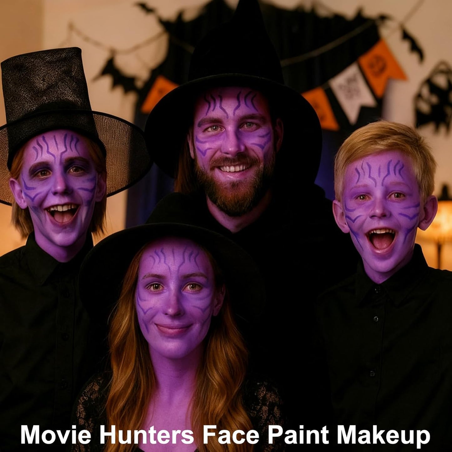 MEICOLY Purple Cream Face Body Paint,2.37Oz Large Tube Water Based Non-Toxic Full Body Paint for Adult and Kids,Highly Pigmented Face Painting for Halloween SFX Special Effects Ursula Cosplay Makeup