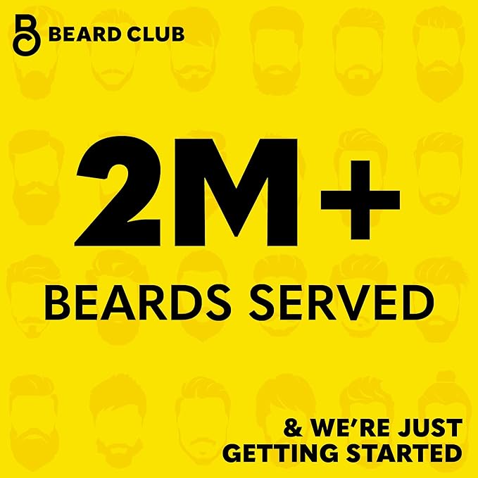 Beard Club Men's Boar Bristle Brush - Birchwood Grooming Tool for Styling, Taming and Healthy Beard Growth