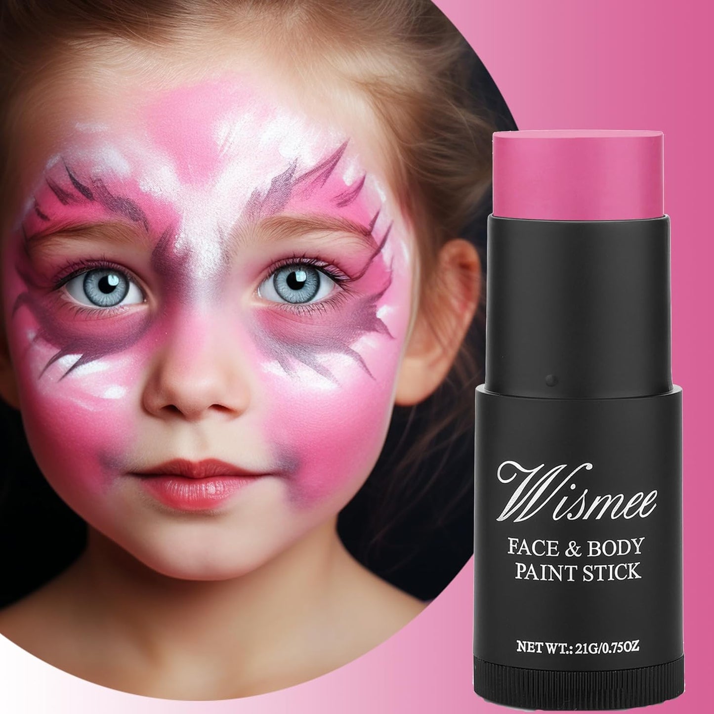 Hot Pink Eye Black, Anti-Glare Under Eye Black Sports Grease Stick for Baseball, Softball, Soccer, Lacrosse, Hockey - 0.75 oz