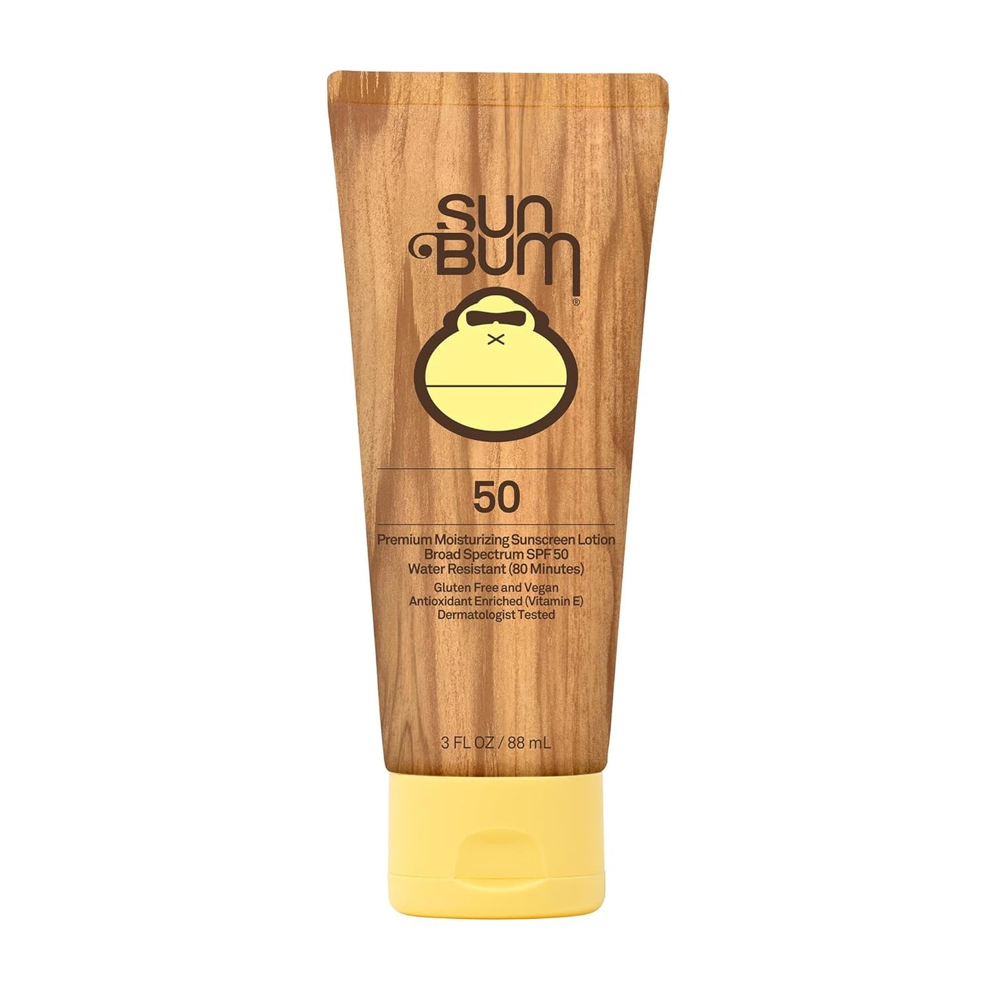 Sun Bum Original SPF 50 Sunscreen Body Lotion - Broad Spectrum Moisturizing Sunscreen with Vitamin E - Hawaii 104 Act Compliant (Made without Octinoxate & Oxybenzone) - Travel Size - 3 oz
