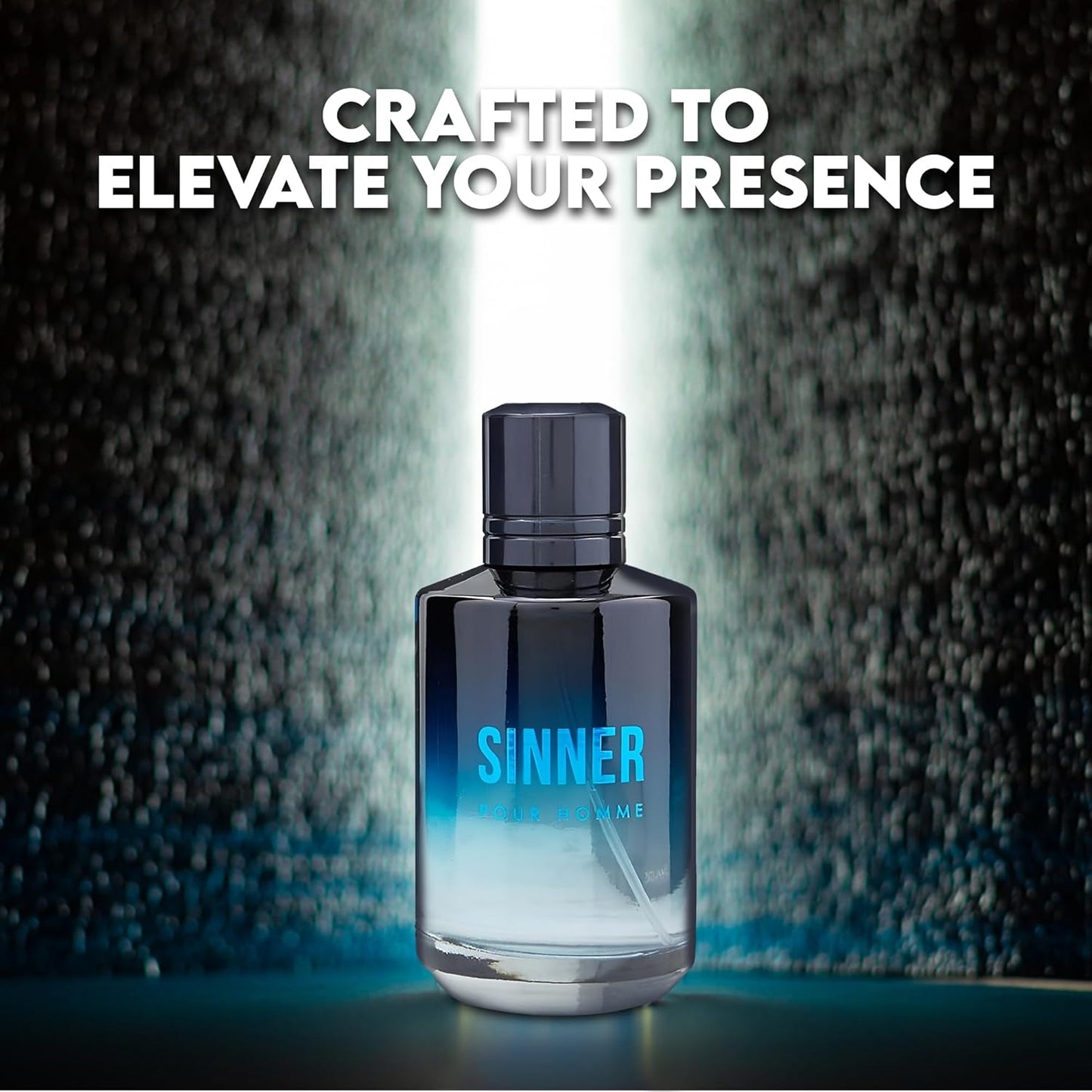 Sinner Sensual Woody Fragrance for Men | Long Lasting Cologne Aromatic Scent, Eau de Parfum Natural Spray - Great Holiday Gift, 3.4 Fl Oz/100 Ml