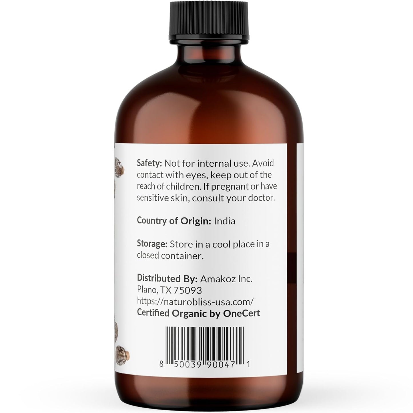 NaturoBliss Castor Oil Organic (4oz), 100% Pure, Cold Pressed, Hexane Free. Volumizing Serum for Hair, Eyelashes, Eyebrows. Hair Treatment Starter Kit & Skin Moisturizer