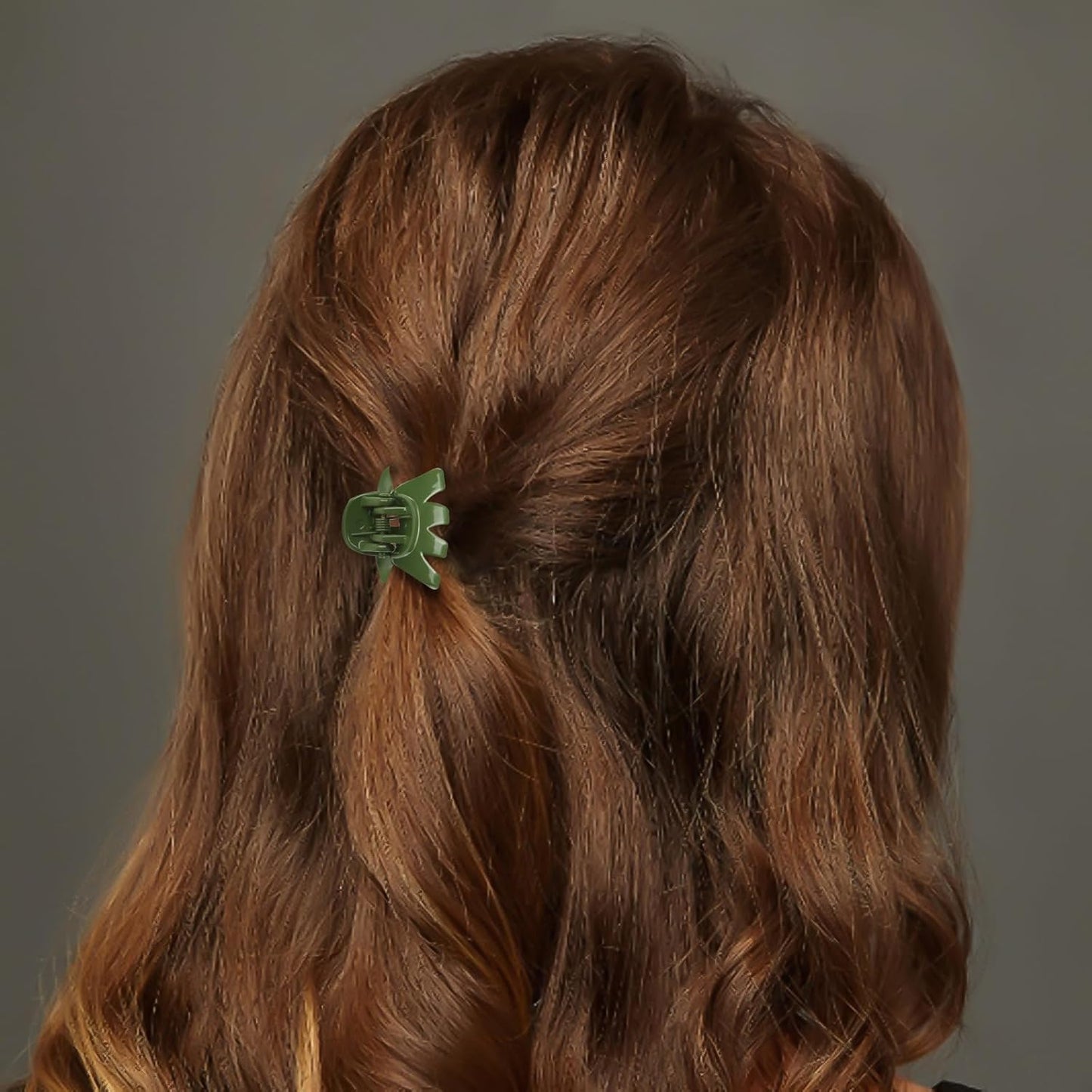 Cobahom 12 Pack Small Hair Claw Clips 1.2 Inch Plastic Hair Clips for Thin Hair No-Slip Mini Hair Clips Hair Styling Accessories for Women and Girls, Purple, Black and Green