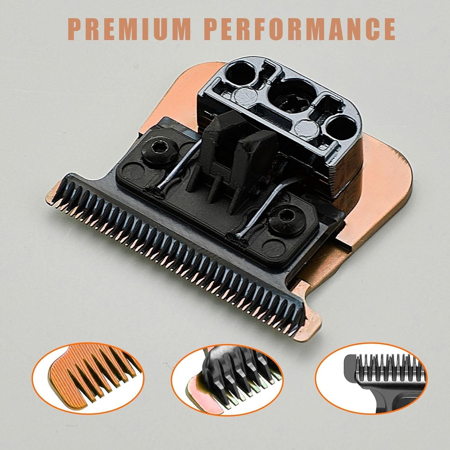 FX707Z Replacement Blades Compatible with BaBylissPRO FX787 & FX726 Trimmers, for Outlining Hair Trimmers (FX787) - rose gold