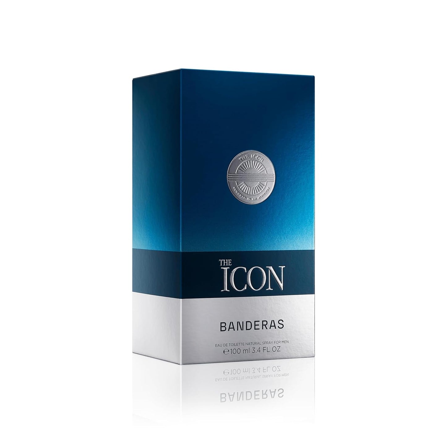 Banderas The Icon Eau De Toilette For Men - Long Lasting - Virile, Elegant, Trendy And Sexy Scent - Wood, Amber, And Sandalwood Notes - Ideal For Special Events - 3.4 Fl Oz