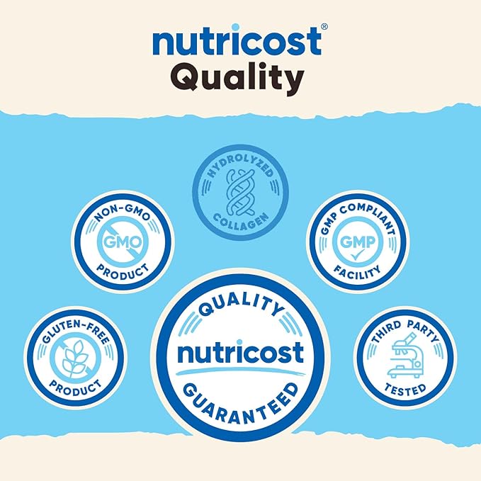 Nutricost Multi Collagen Protein Complex (Unflavored, 30 Servings) - Supplement with Biotin, Hyaluronic Acid, and Collagen Peptides