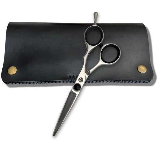 Saki Makoto Hair Cutting Shears for Students and Professionals - Crafted from Japanese 440C Steel - Razor Sharp Convex Cutting Blade for Barbers and Hairdressers