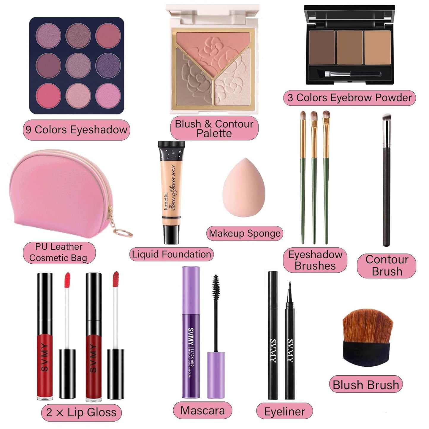 Makeup Set for Women, Makeup Kit for Beginners & Professionals, Makeup Set for Teens & Adults, Make up Gift, Eyeshadow Palette, Face & Eye Make up