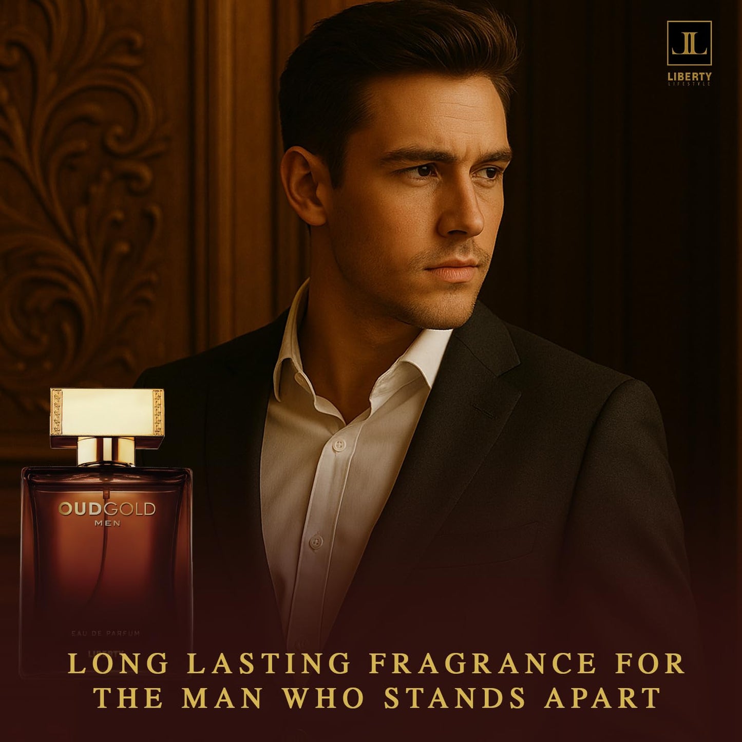 Liberty Oud Arabic Perfume for Men, Long-Lasting Luxury with Bold Oud, Fresh Citrus, and Premium Woody Scent, long lasting perfume for men,perfumes arabes para hombres,Gift For Men,100ml EDP