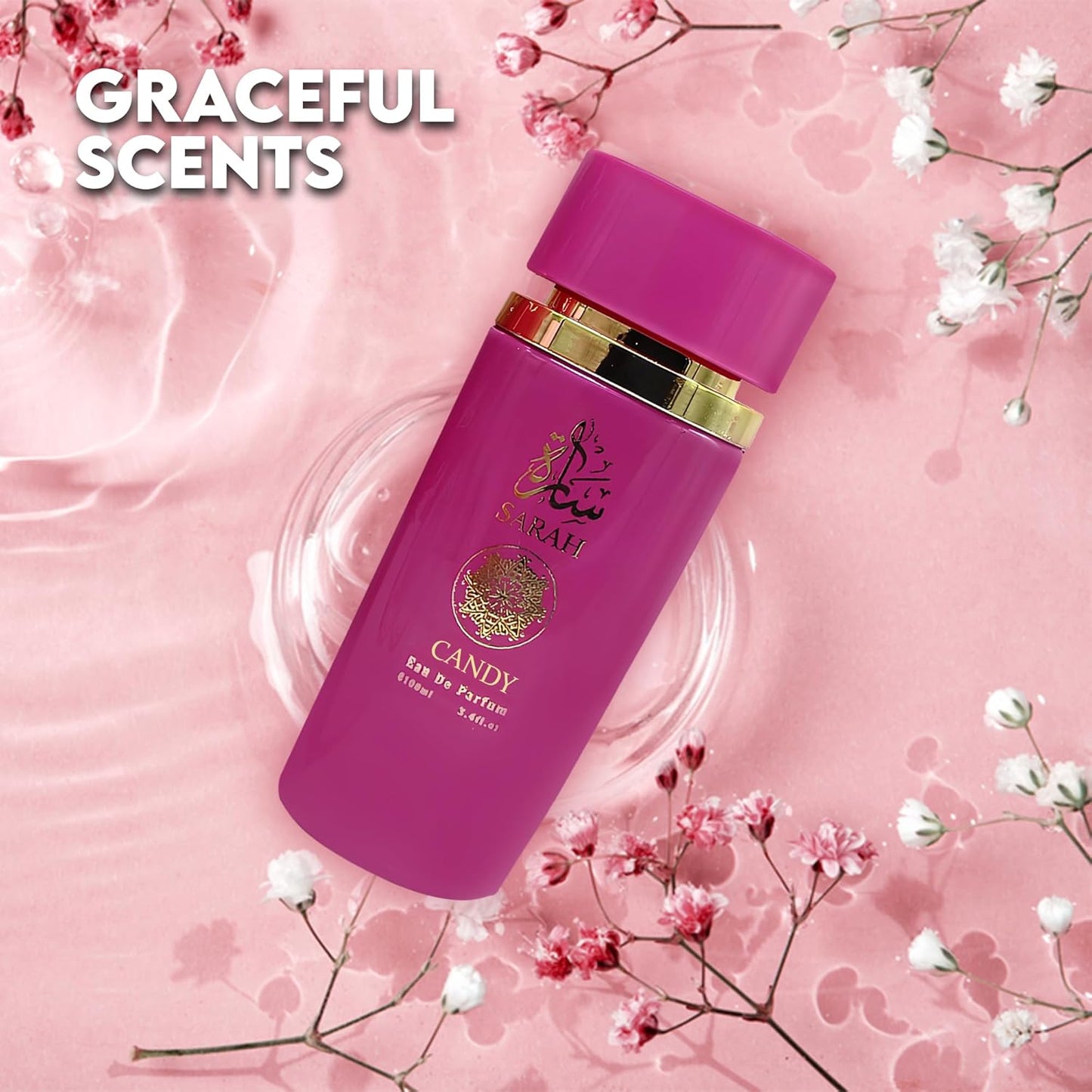 Sarah Candy Eau de Parfum for Women - 100ml Floral & Fruity Perfume with Lavender, Coconut, Vanilla & Pear, Long-Lasting Feminine Fragrance