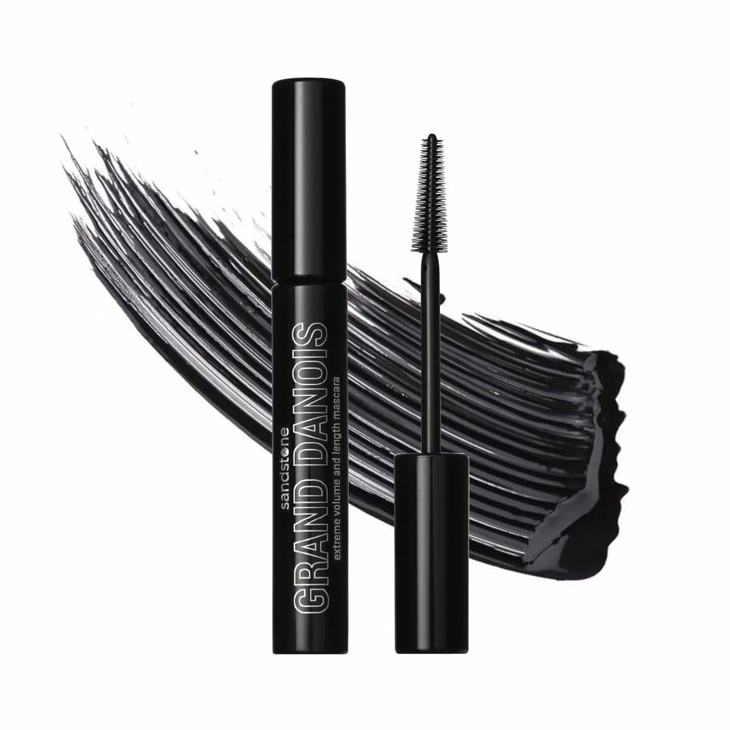 Sandstone Scandinavia Hypoallergenic Mascara Sensitive Eyes - Smudge-Proof, Sweatproof, Lengthening - Maximum Volume and Length - Vegan and Non Toxic