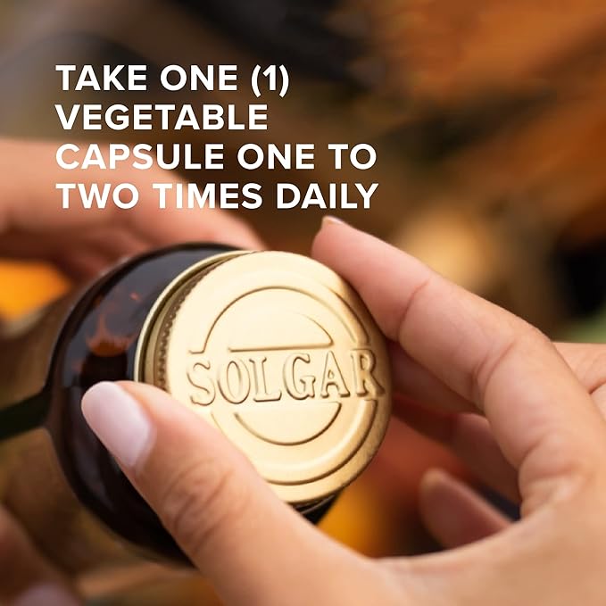 SOLGAR Biotin 5000 mcg - 100 Vegetable Capsules - Supports Healthy Skin, Nails & Hair - Non-GMO, Vegan, Gluten Free, Dairy Free, Kosher - 100 Servings