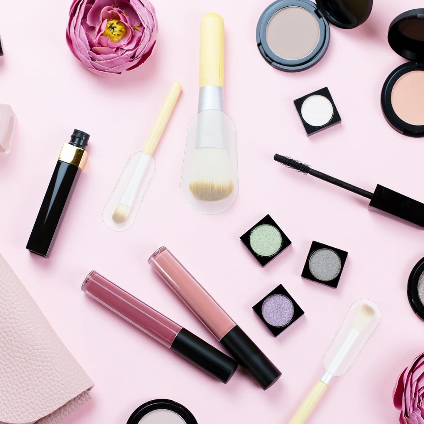 9 Sizes Makeup Brush Covers - 18 PCS Clear Plastic Brush Guards, Dustproof & Waterproof Protector Sleeves, Cosmetic Brushes Guards Protectors Caps for Travel & Daily Storage Organizer